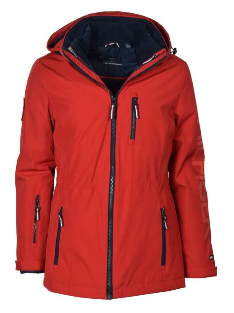 tommy hilfiger jacket 3 in 1|tommy hilfiger women's rain jacket.